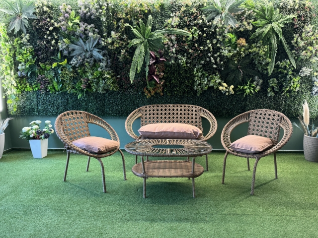 SET MOBILIER RATAN GRADINA SI TERASA SAFIRA, 4 LOCURI